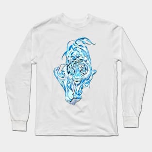 Blue tiger Long Sleeve T-Shirt